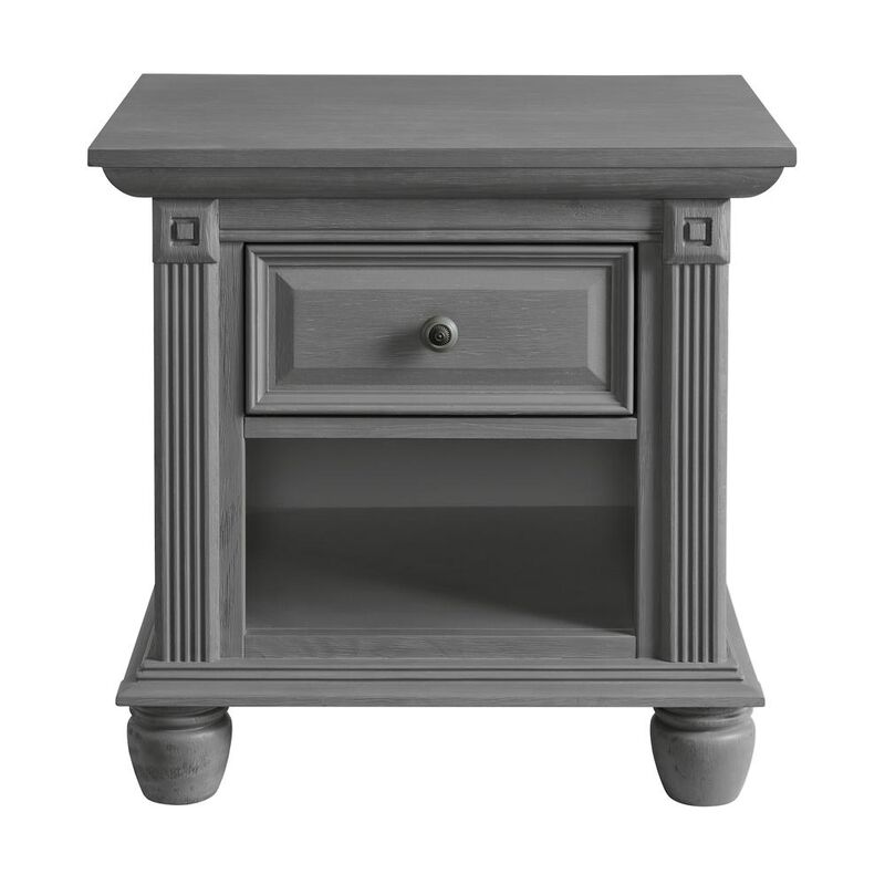 Oxford Baby London Lane Night Stand Arctic Gray