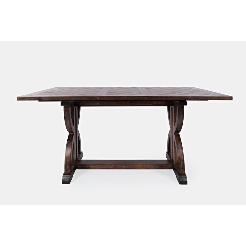 Jofran Herringbone Distressed Acacia Counter Height 78 Dining Table