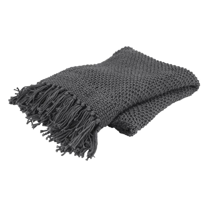 Gray 50" x 60" Throw Blanket