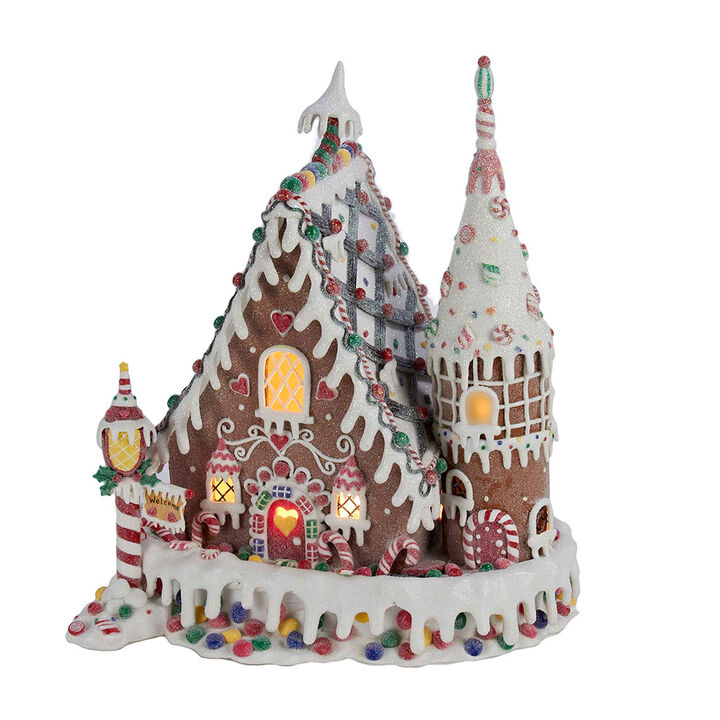 13-Inch Gingerbread House with Lights: Perfect Holiday Decoration for Your Home