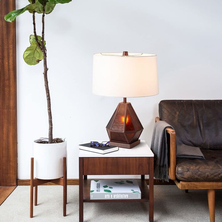 NOVA OF CALIFORNIA Artifact Natural Mica Table Lamp with Nightlight - 22