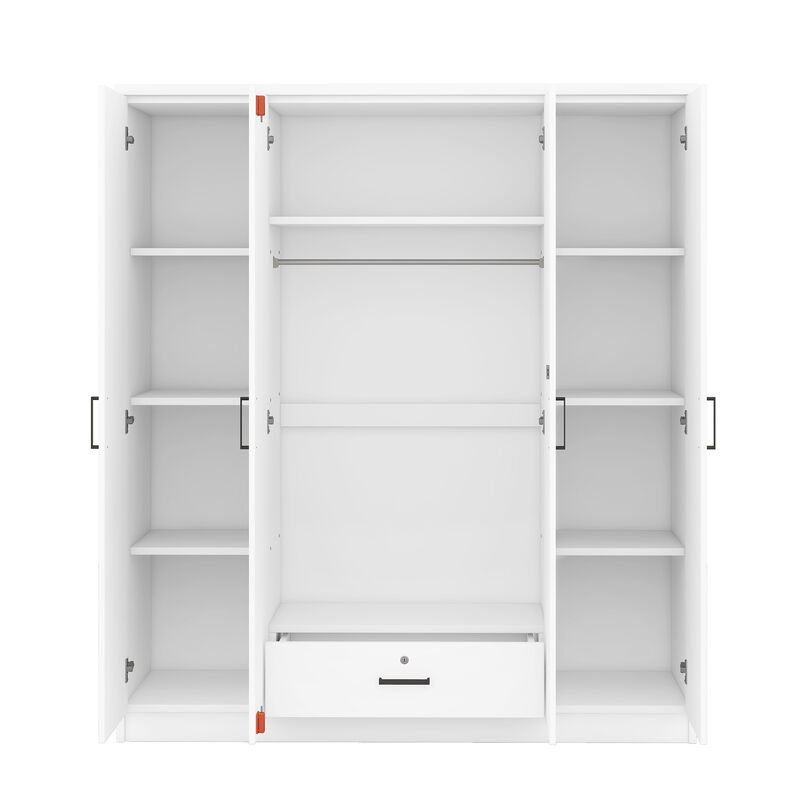 Merax 4-Door Wardrobe with 1 Drawer