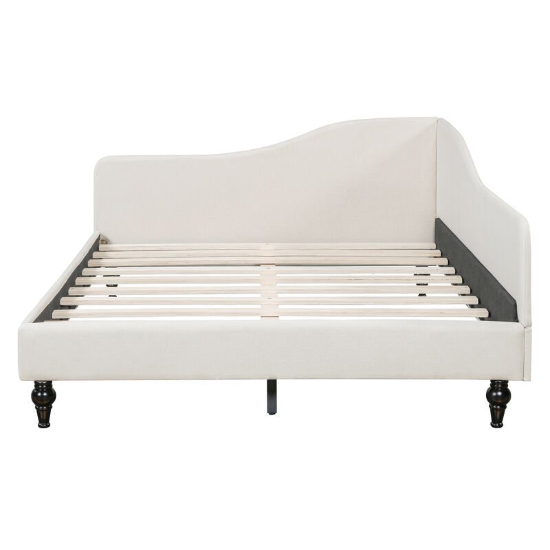 Merax L-Shaped Linen Upholstered Daybed