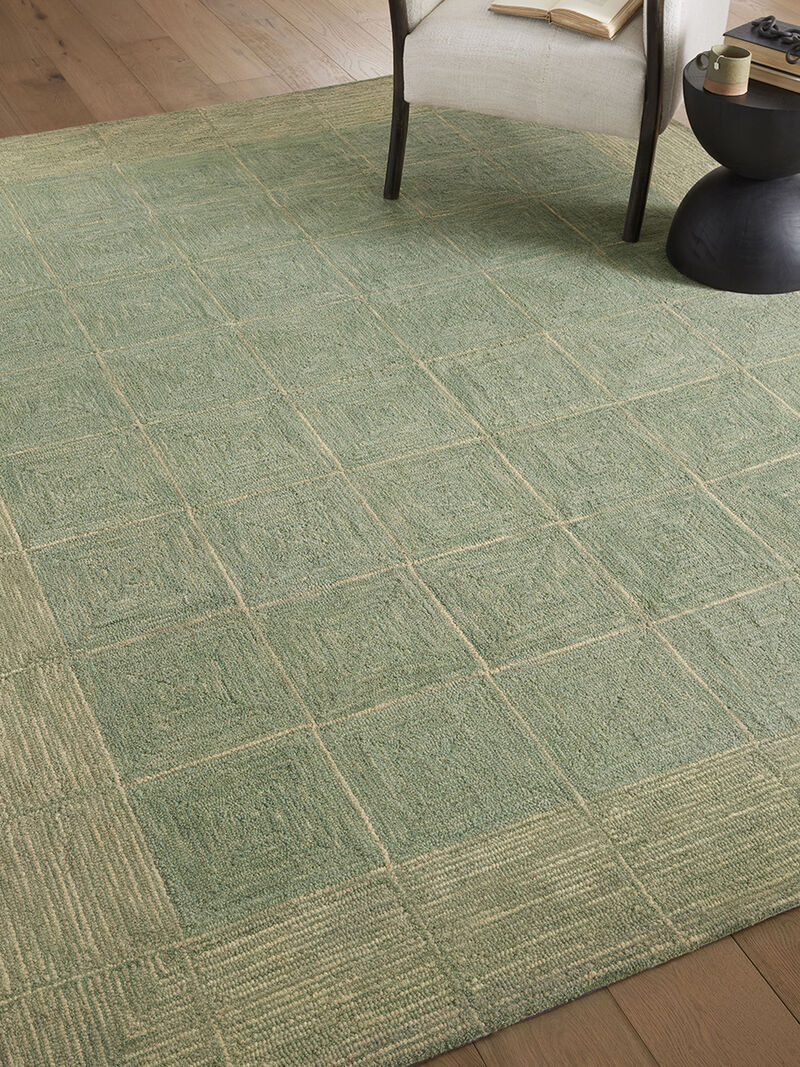Francis FRA02 Green/Natural 7'9" x 9'9" Rug