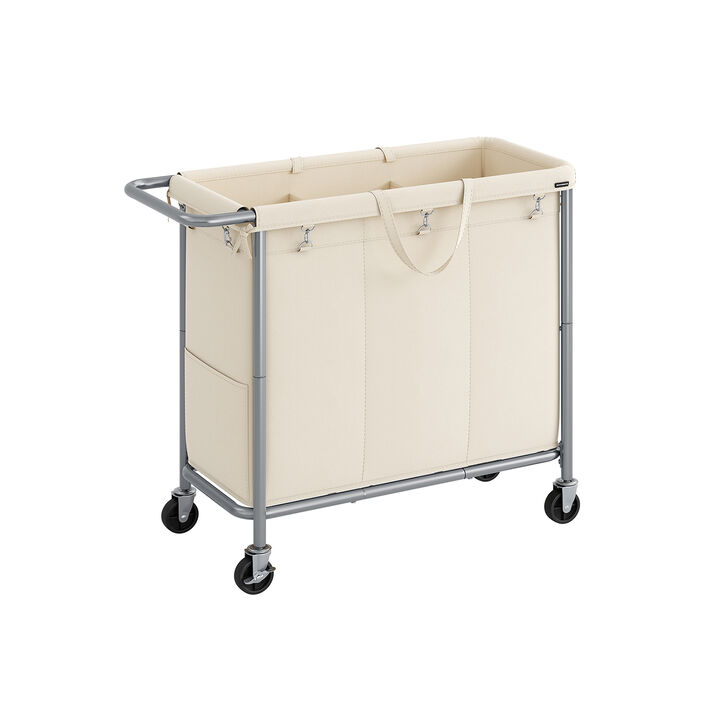 Laundry Basket with Wheels, Rolling Laundry Hamper