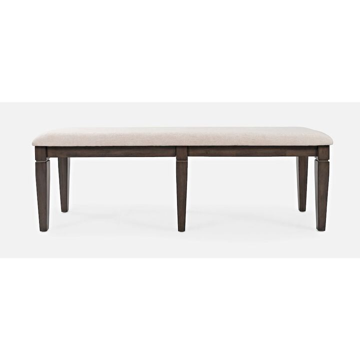 Jofran Lincoln Square Contemporary Upholstered 58 Dining Bench