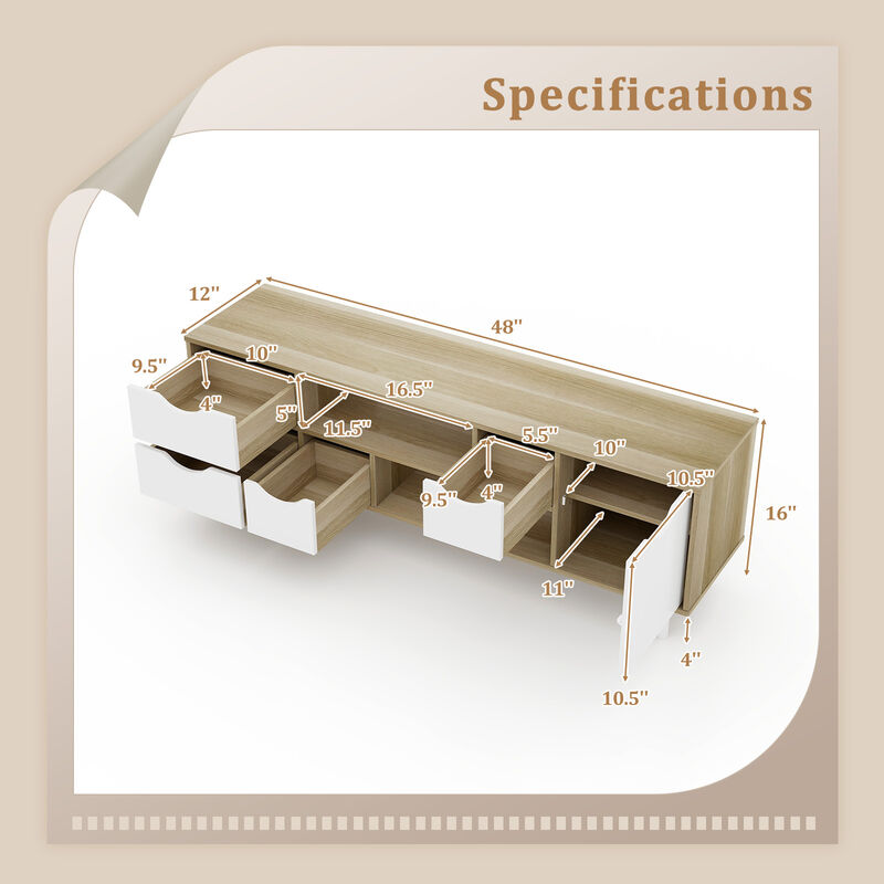 TV Stand for TVs up to 55 Inch Television Cabinet