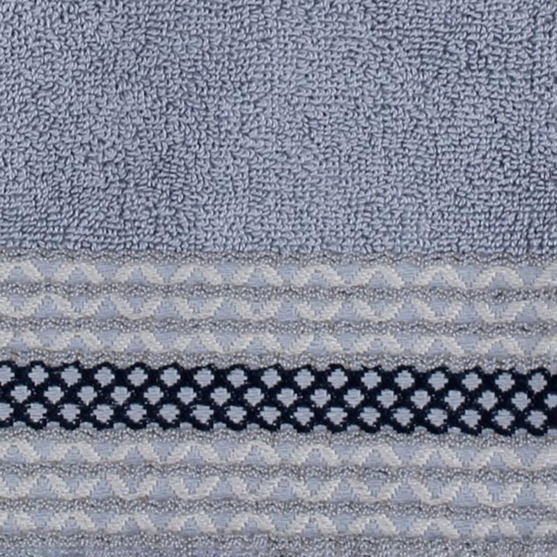 Saturday Knight Ltd Cubes Collection Modern And Clean Heathered Bath Hand Towel - 16x26", Gray