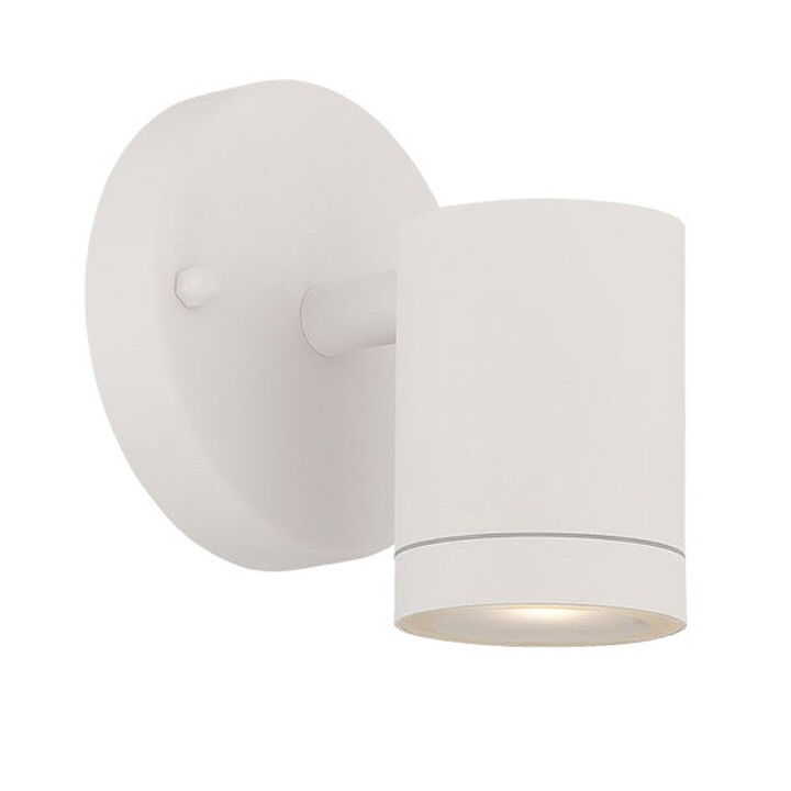 Hivvago White LED One Light Outdoor Can Shape Wall Sconce