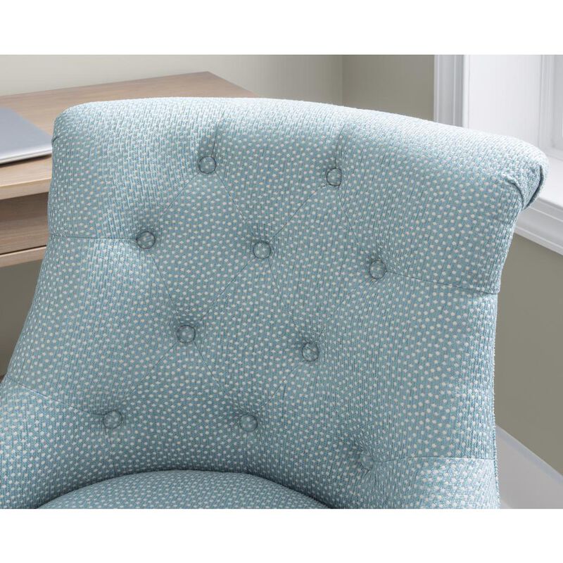 Linon Sinclair Office Chair, Light Blue
