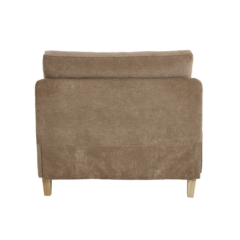 Merax Foldable Chenille Sofa Chair Convertible Futon Sleeper
