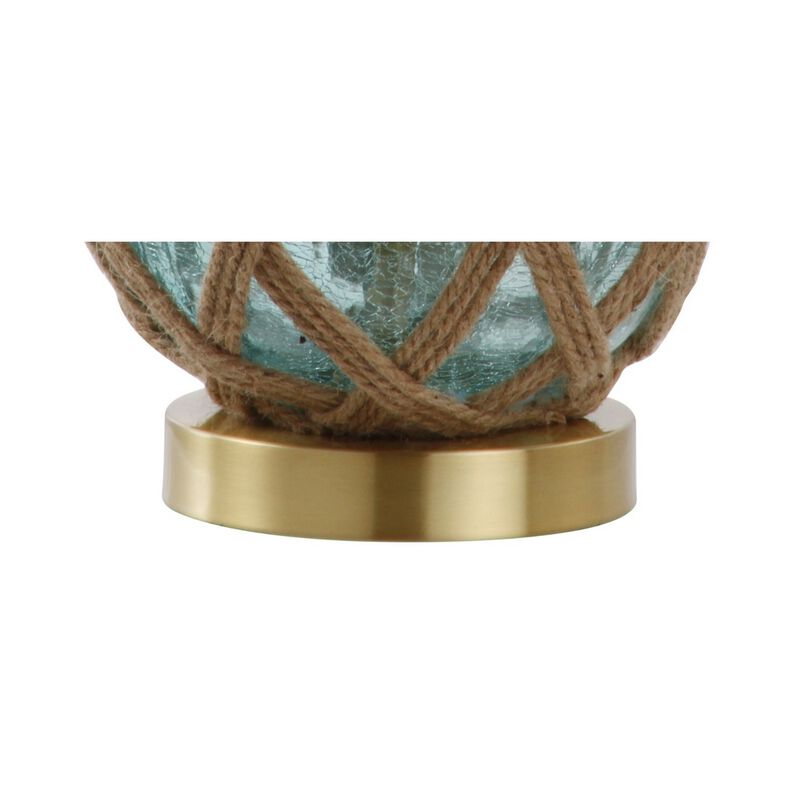Andrews LED Glass/Rope Table Lamp