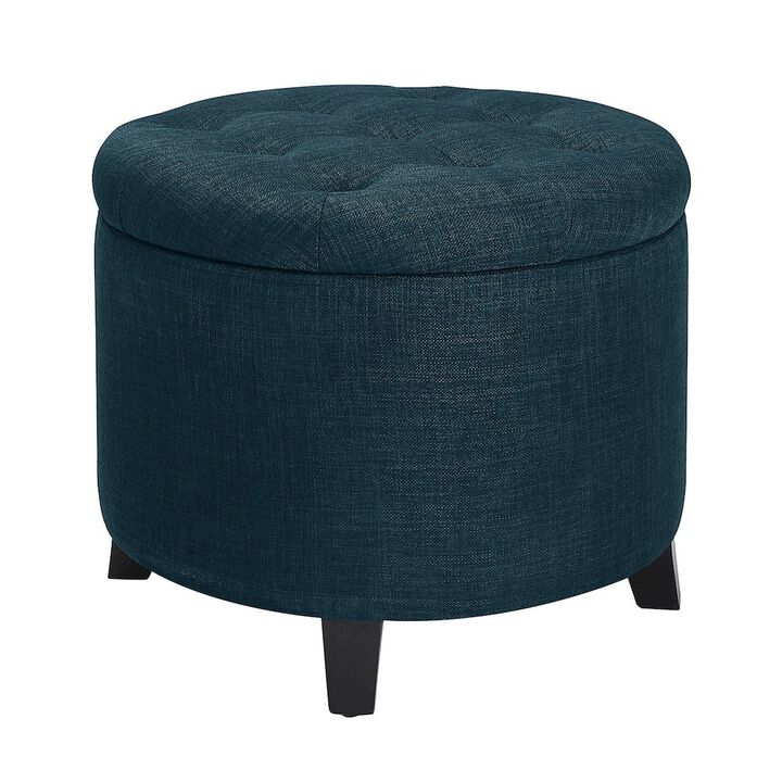 Convenience Concepts Designs4Comfort Round Storage Ottoman