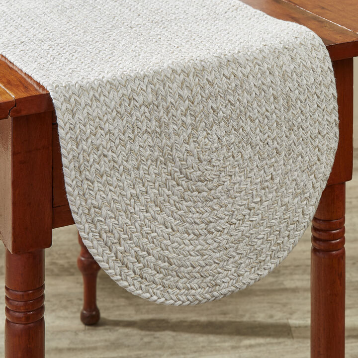 Park Designs Sea Salt Spice Bin Braided Table Runner 15" X 36"