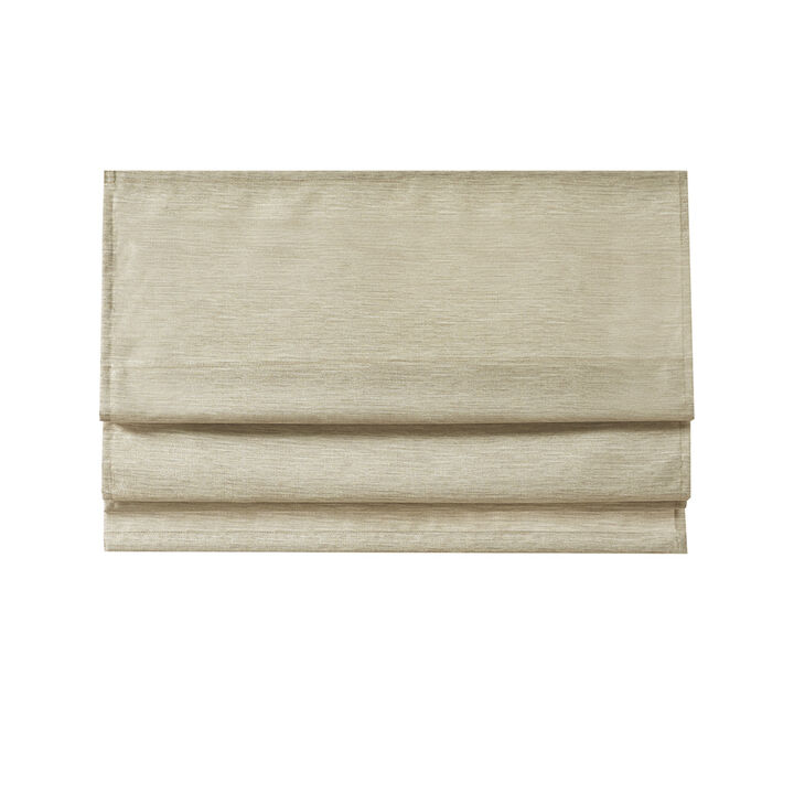 Gracie Mills Azenor Cordless Roman Faux Silk Shade with Room Darkening - 39x64"