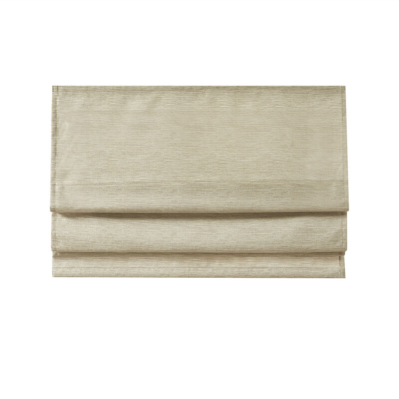 Gracie Mills Azenor Cordless Roman Faux Silk Shade with Room Darkening - 39x64"