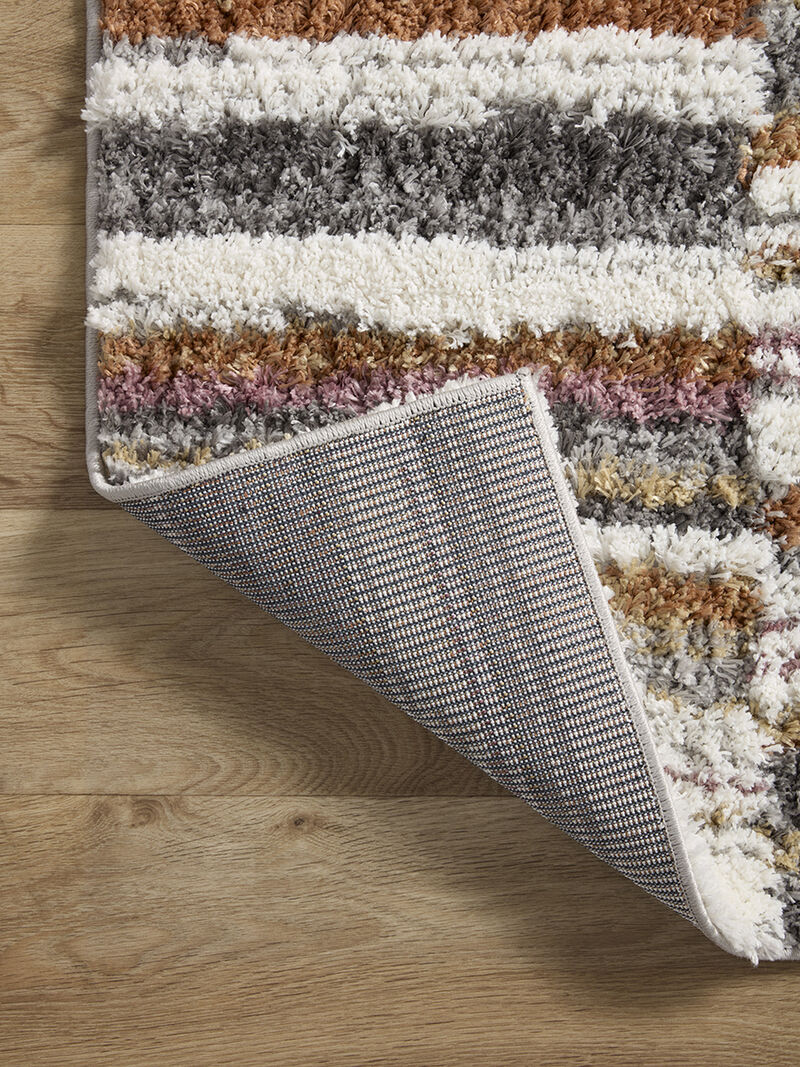 Levitt LEV03 Ivory/Sunset 7'10" x 10' Rug