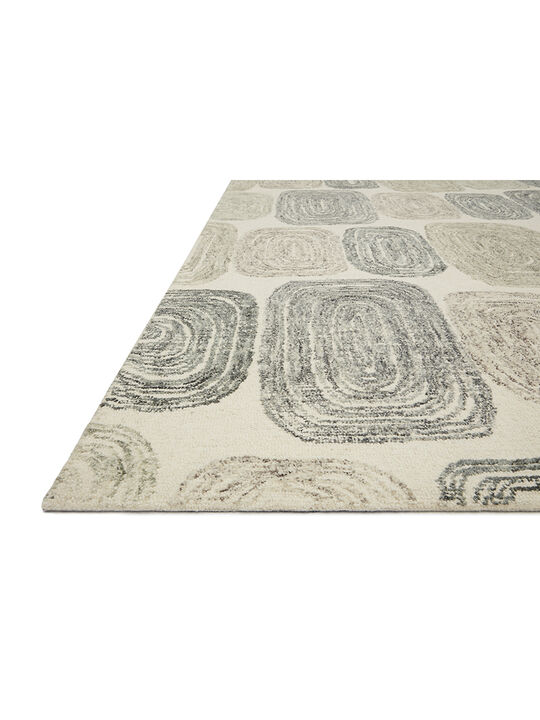 Milo MLO01 Dk. Grey/Neutral 18" x 18" Sample Rug