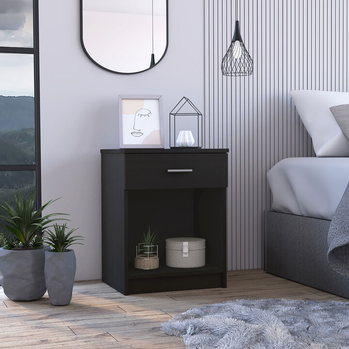 Streamdale Merimac 1-Drawer 1-Shelf Nightstand Wengue