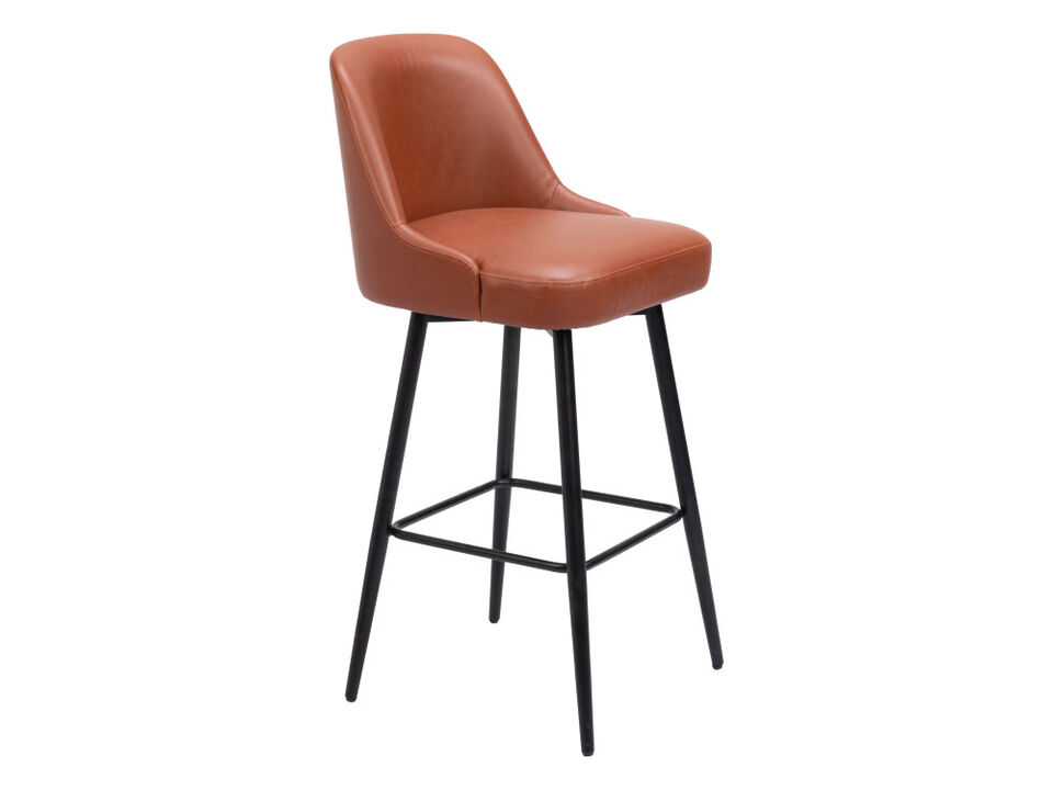 Keppel Swivel Barstool Brown