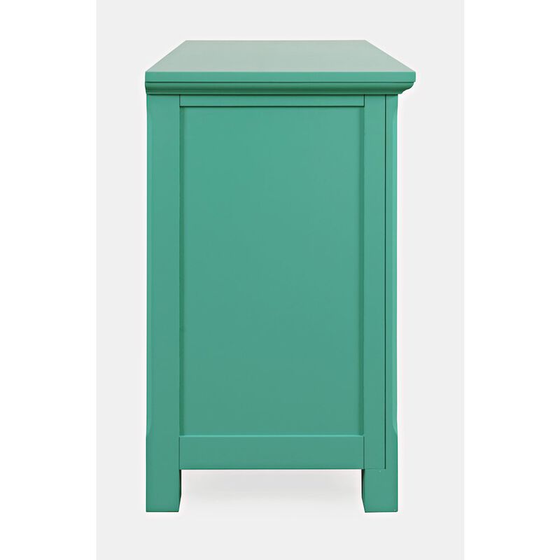Jofran Isabella 38 Luxury Mirrored Accent Storage Cabinet