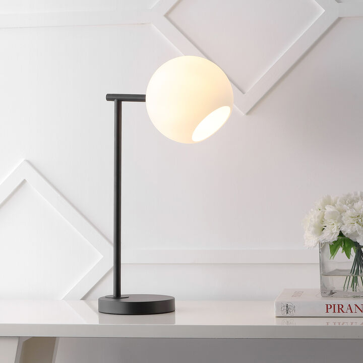 Charles Contemporary Modern Metal/Marble LED Table Lamp