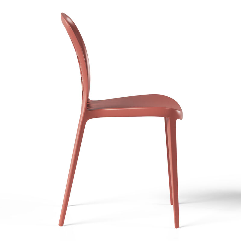 WestinTrends Outdoor Modern Stackable Patio Dining Chairs (Set of 2)