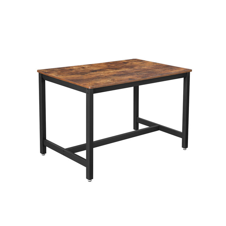 Rustic Brown Dining Table - Timeless Design for Any Dining Room