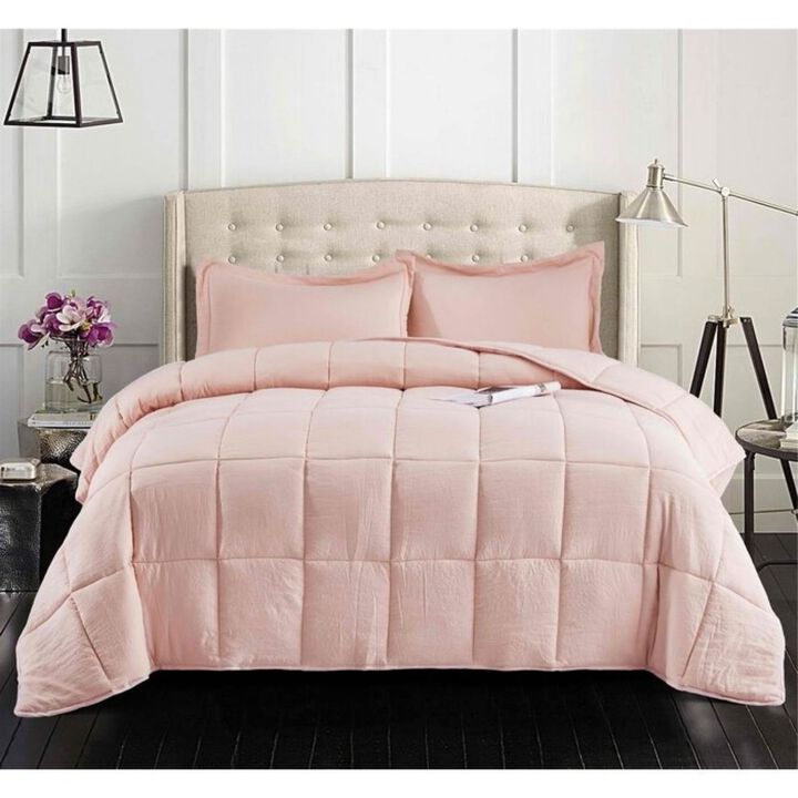 Hivvago 3 Piece Microfiber Reversible Comforter Set