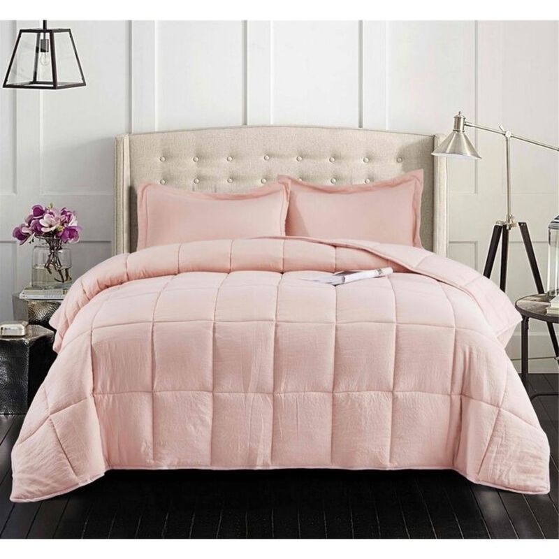 Hivvago 3 Piece Microfiber Reversible Comforter Set
