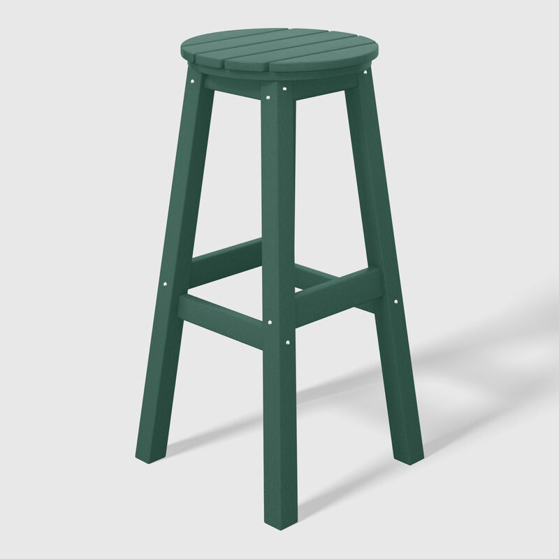 WestinTrends 29" HDPE Outdoor Patio Round Bar Stool