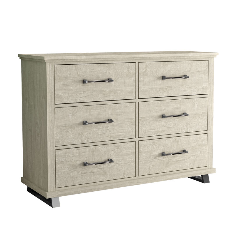 FESTIVO Spacious and Stylish 52" Extra-Wide 6-Drawer Dresser