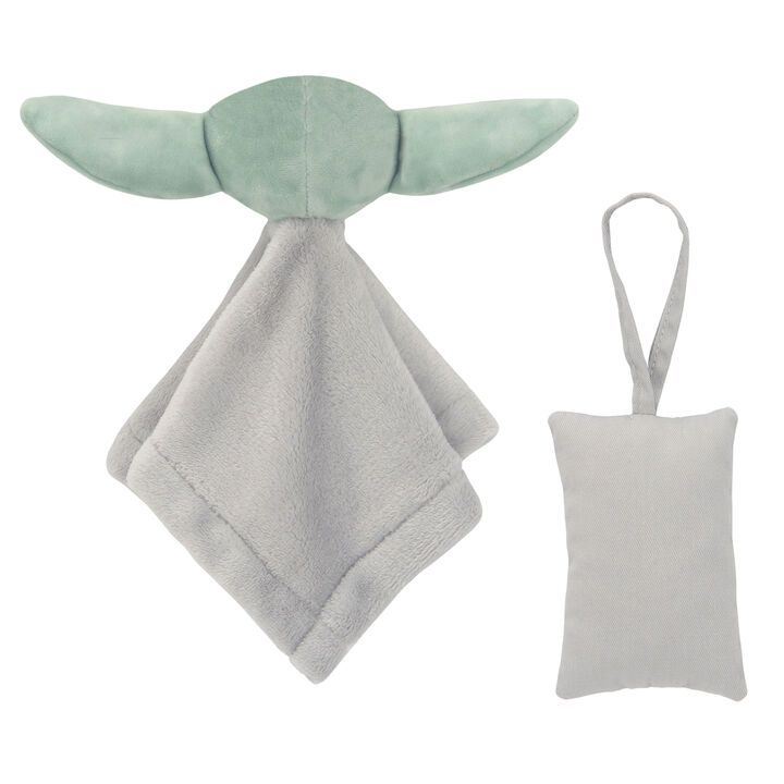 Lambs & Ivy Star Wars The Child/Baby Yoda Security Blanket/Door Pillow Gift Set