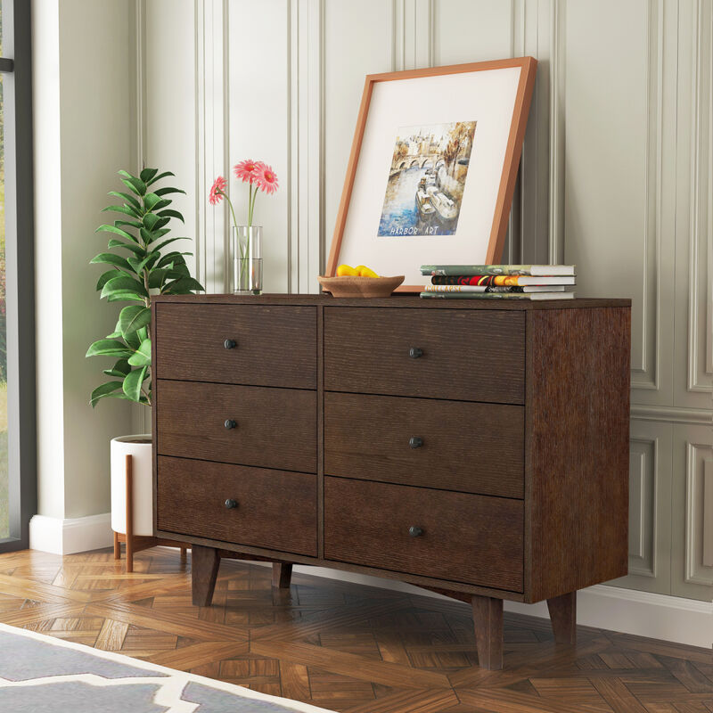 Solid Wood Spray-Painted Drawer Dresser Bar, Buffet Tableware Cabinet Lockers