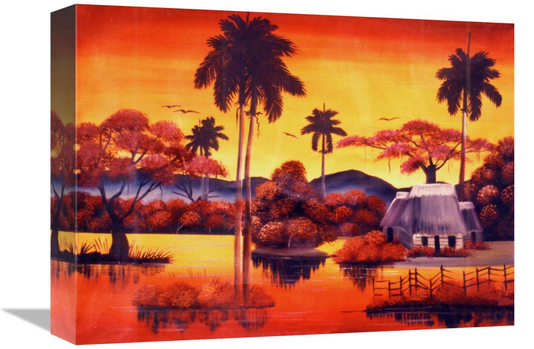 Palms Way-Canvas Art-16x12