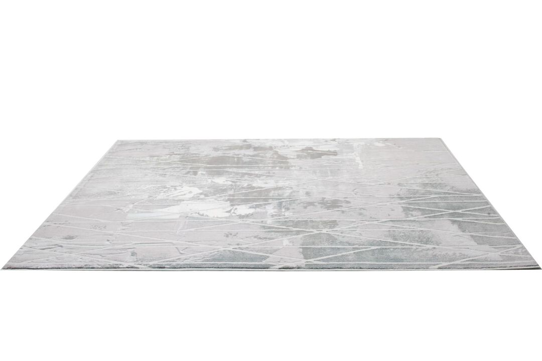 Oasis Abstract Scandinavian Grey Blue Indoor Area Rug