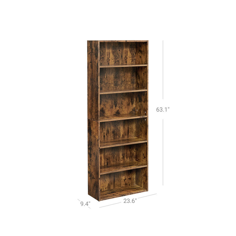 Elegant Open Bookcase with Flexible Storage Solutions