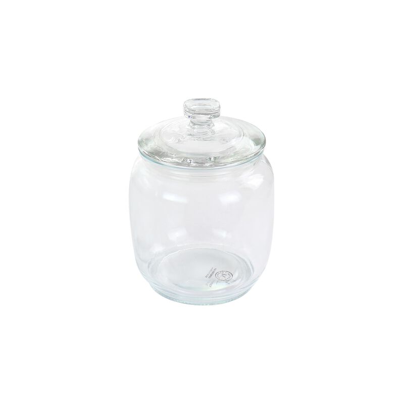 Martha Stewart Mayberry Canister 4 Piece 2.1 and 1 Quart Glass Canister Set