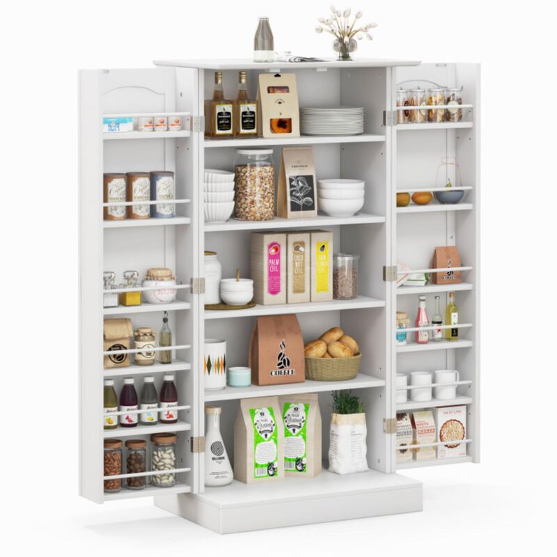 Hivvago Freestanding Buffet Cupboards Sideboard with 2 Doors and Anti-Tipping Devices