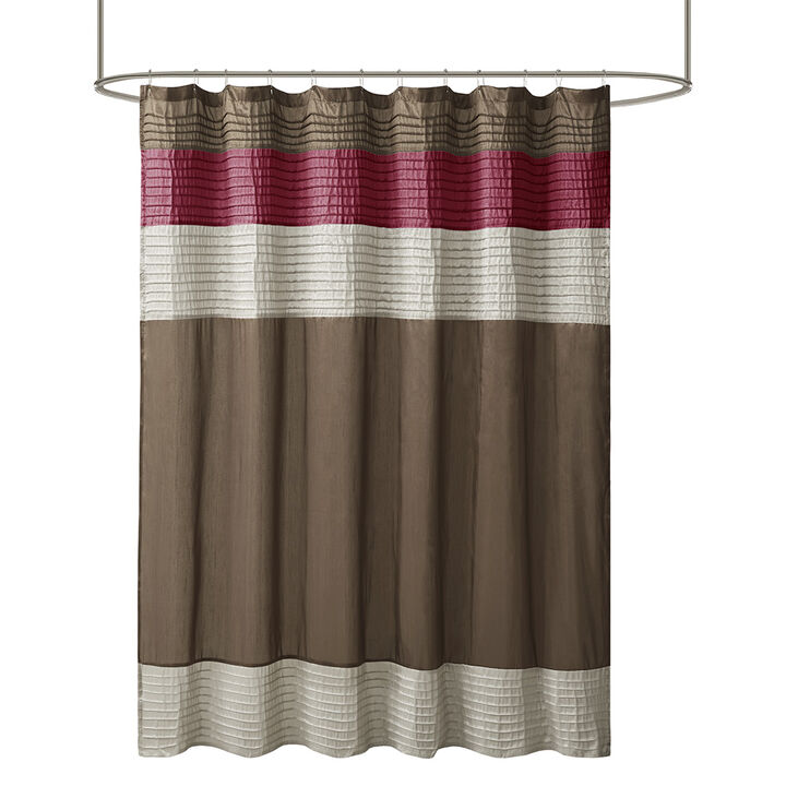 Gracie Mills Nixon Faux Silky Lightweight Shower Curtain