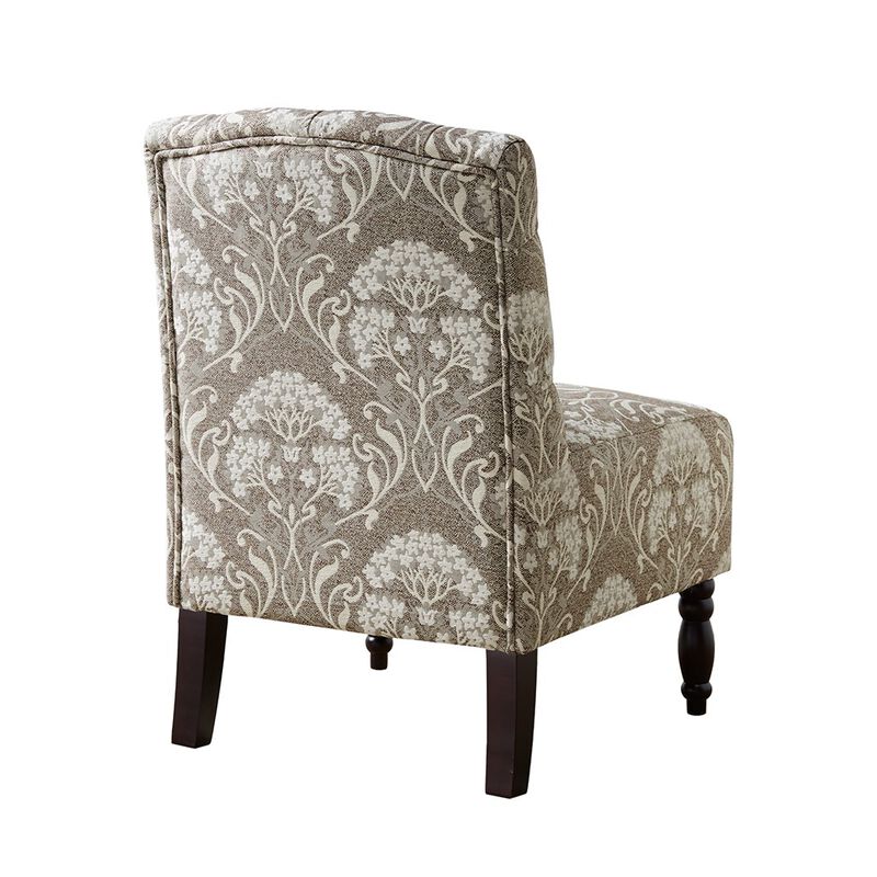 Gracie Mills Glenda Elegant Tufted Armless Accent Chair
