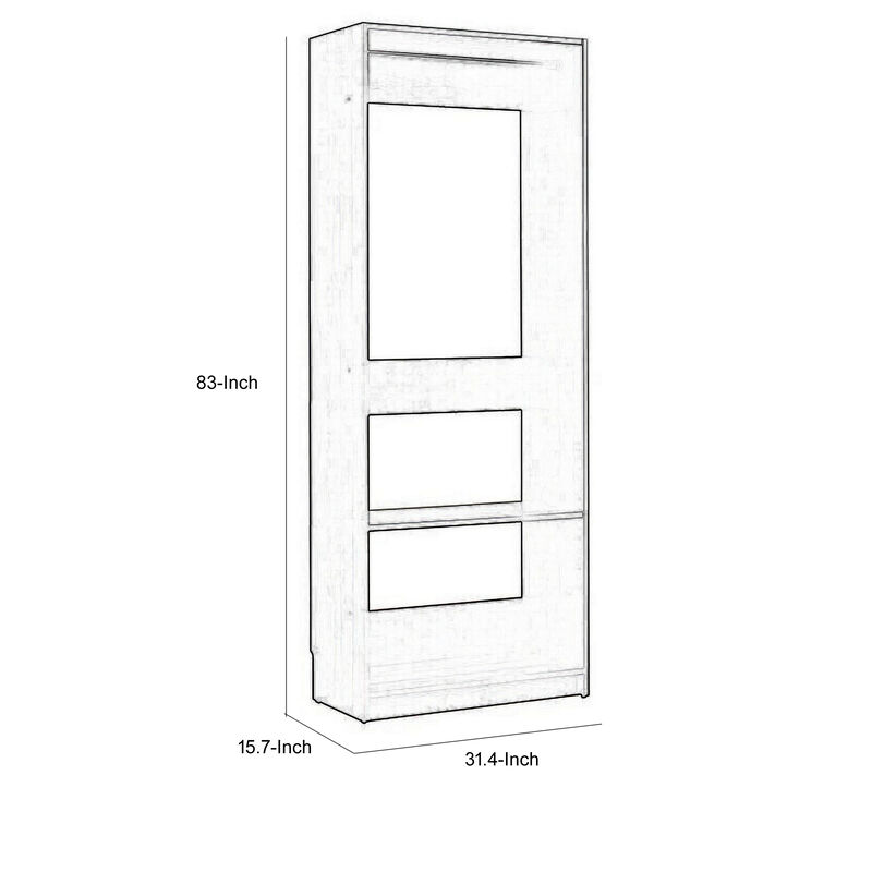 Dee Modular Closet System, 1 Metal Hanging Rod and 1 Shelf, Black Finish
