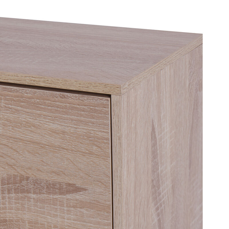3-Drawer Shoe Storage Cabinet, 3-Tier Wood Shoe Rack Storage Organizer For Entryway