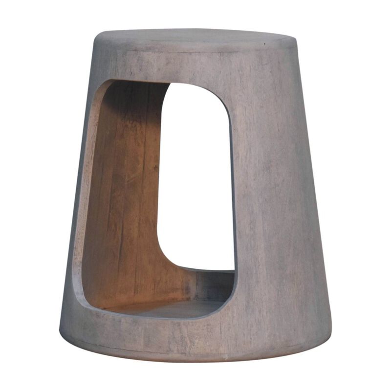 Artisan Furniture Solid Wood Acid Wash Open Side Table