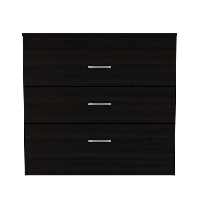 DEPOT E-SHOP Zurich Three Drawers Dresser, Metal Hardware, Superior Top