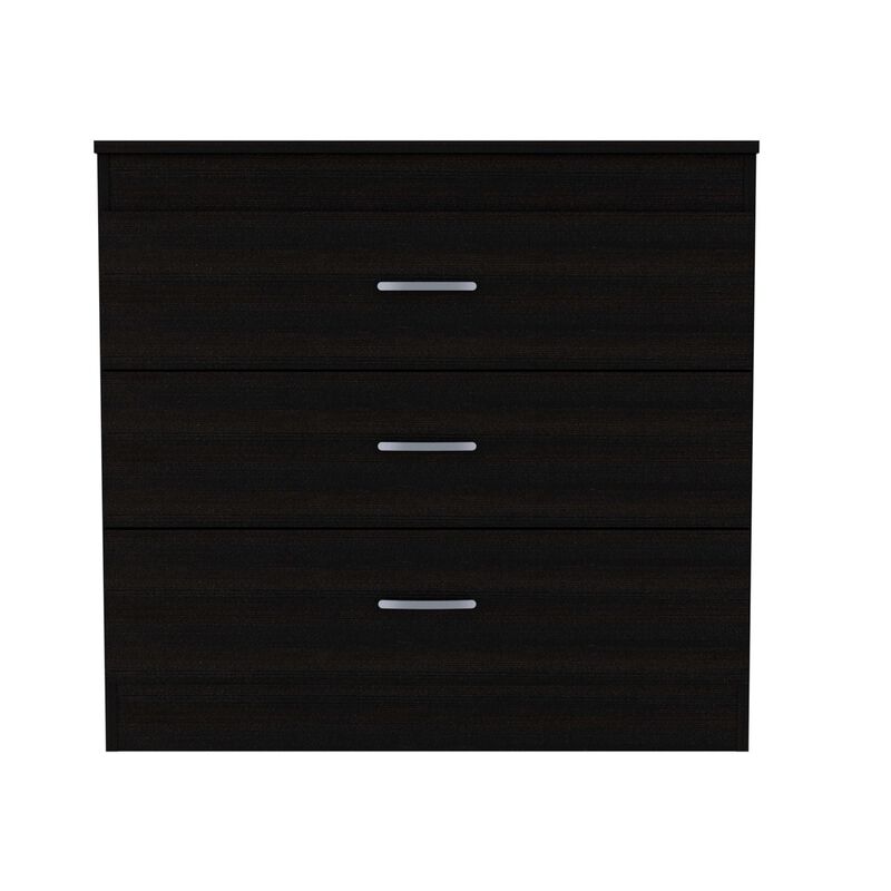 DEPOT E-SHOP Zurich Three Drawers Dresser, Metal Hardware, Superior Top