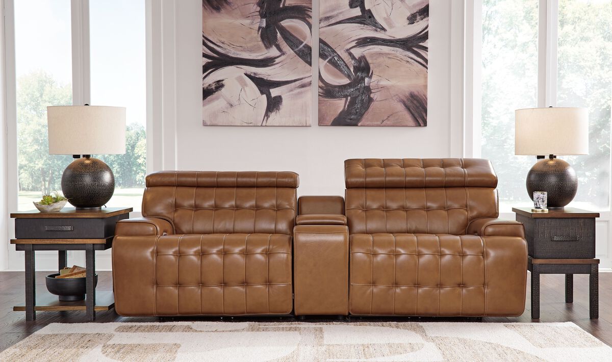 Temmpton 3-Piece Power Loveseat with Console