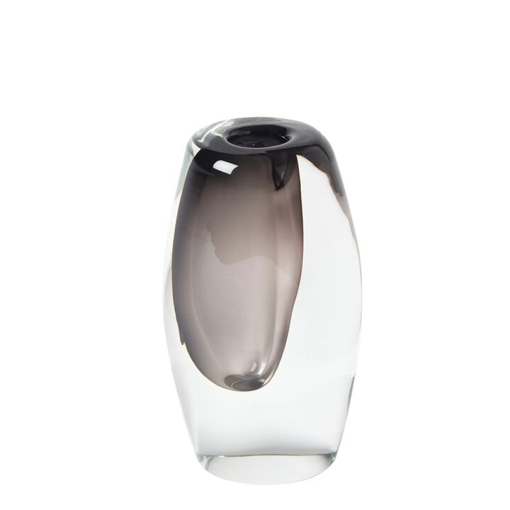 Offset Vase Small Grey