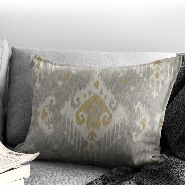 6ix Tailors Fine Linens Mahal Gray Decorative Throw Pillows