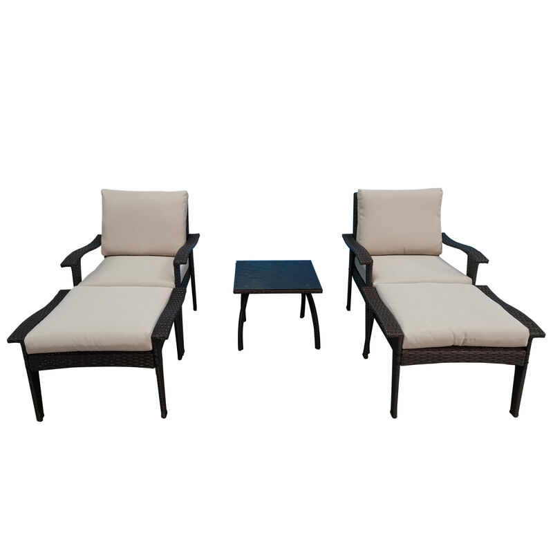 Outdoor Patio Lounge Chairs Rattan Wicker Patio Chaise Lounges Chair Patio Lounger Furniture